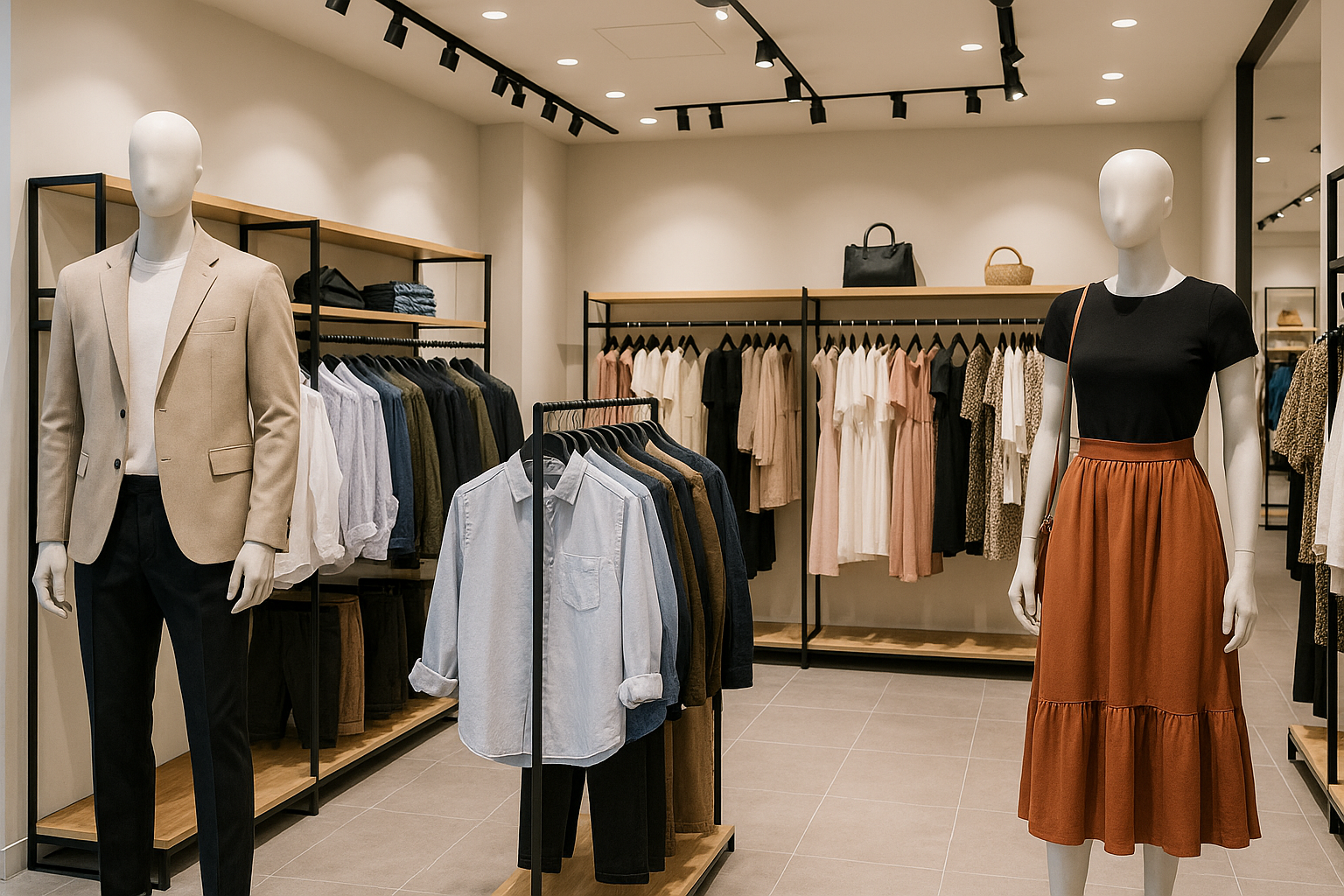 clothing men women store