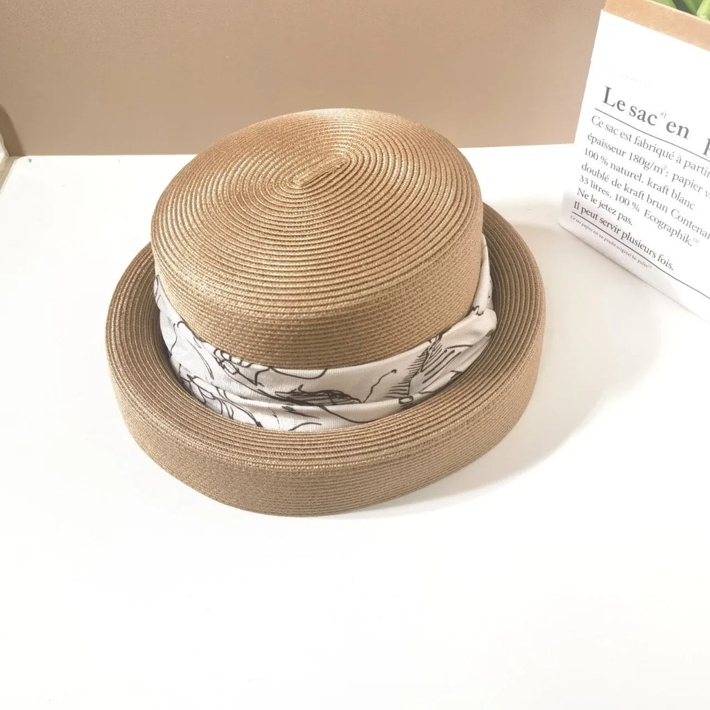 Straw Hats For Women Outdoor Sun Visors Millinery Shade Bucket Hat UV Protection Beach