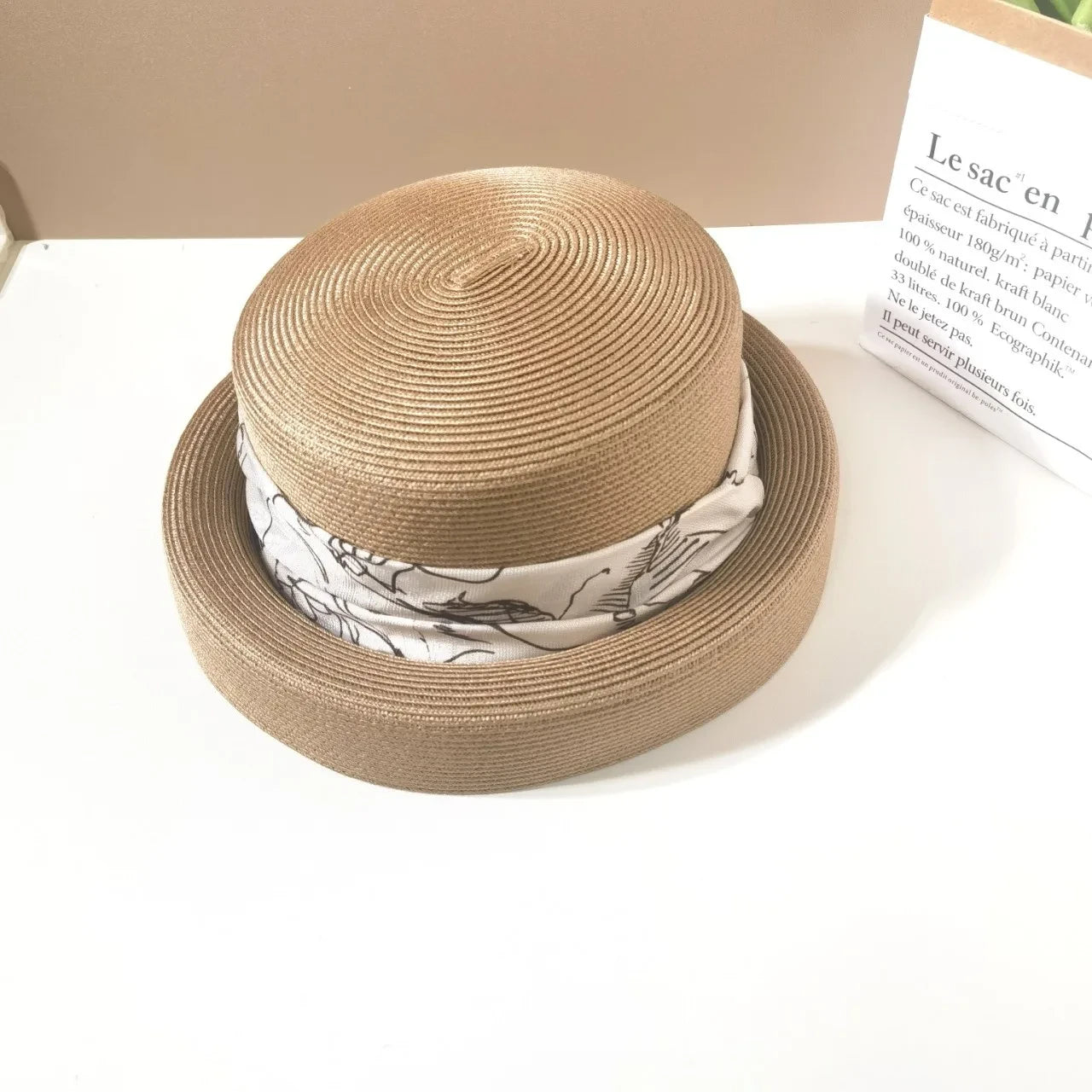 Straw Hats For Women Outdoor Sun Visors Millinery Shade Bucket Hat UV Protection Beach